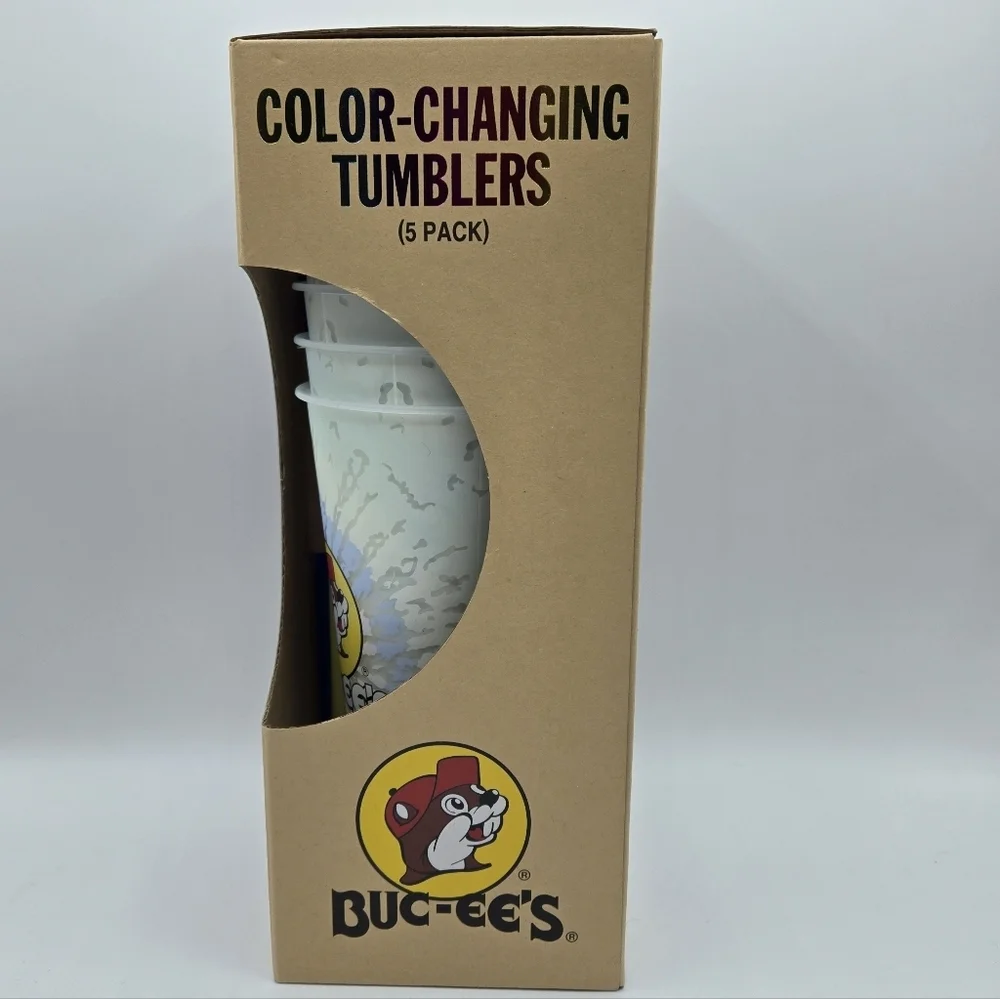 Buc-ee's Color Changing Tumblers 5 Pack